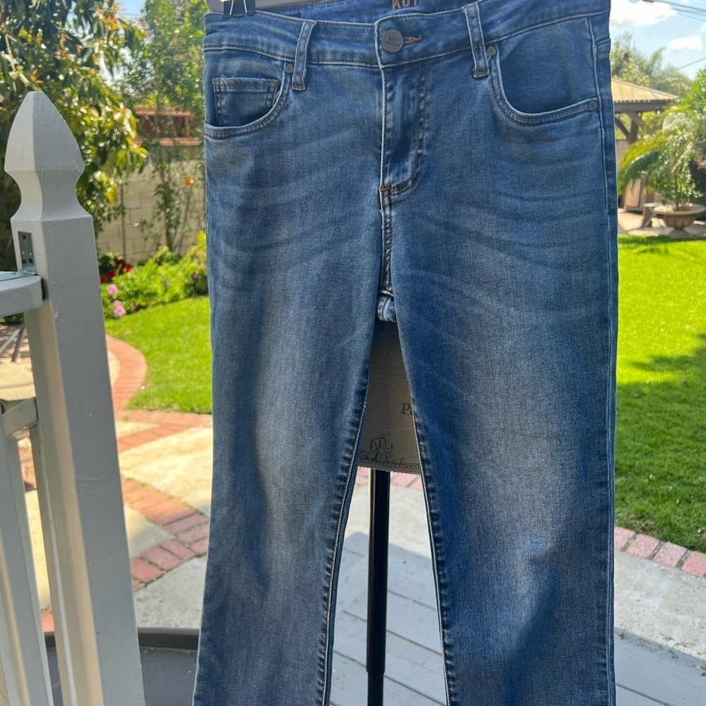 Kut from the Kloth Blue Straight Leg Jeans - Picture 8 of 11